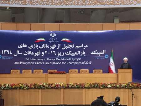روحانی : ورزش با ایران هراسی می جنگد / هیچ چیز مهم تر از امید برای یک ملت نیست