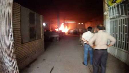 آتش سوزی بازارچه ملاثانی مهار شد