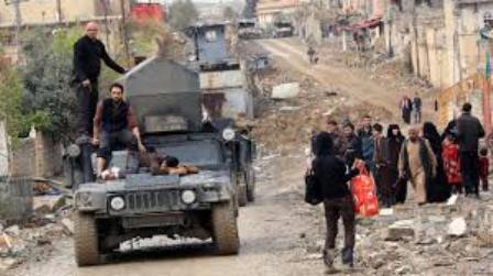 پلیس عراق ۲۶۰ هزار نفر از اهالی غرب موصل را از محاصره داعش آزاد کرد