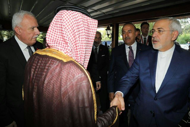 واکنش ظریف به اقدام وزیر امور خارجه عربستان در حاشیه نشست استانبول