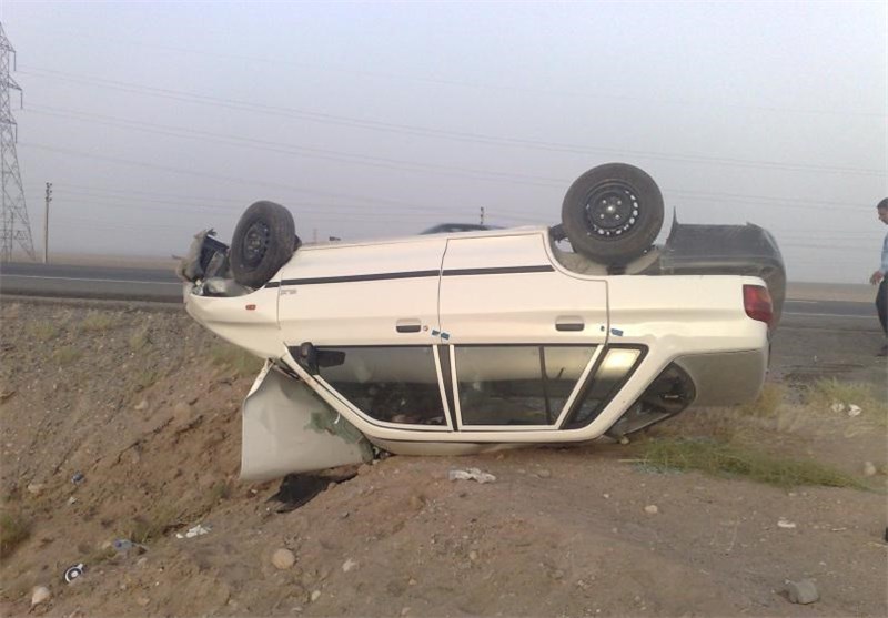 یک کشته و یک مصدوم در سانحه واژگونی پراید در جاده هندیجان – دیلم