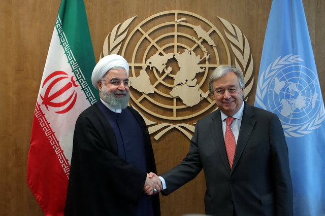 روحانی در دیدار با دبیرکل سازمان ملل: برجام می تواند الگوی خوبی برای صلح و ثبات در منطقه و جهان باشد
