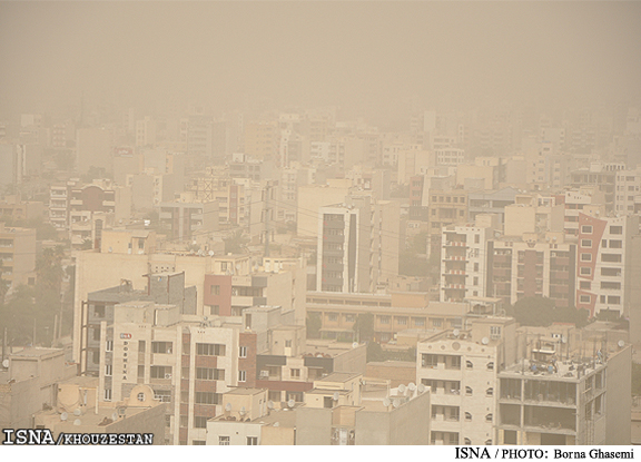 پیش‌بینی باد و خاک برای مناطق مختلف خوزستان