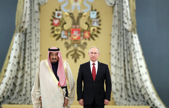 پادشاه عربستان در کاخ کرملین با پوتین دیدار کرد