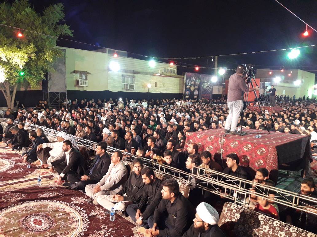 گزارش مراسم شب چهاردهم محرم در حوزه الغدیر اهواز + تصاویر