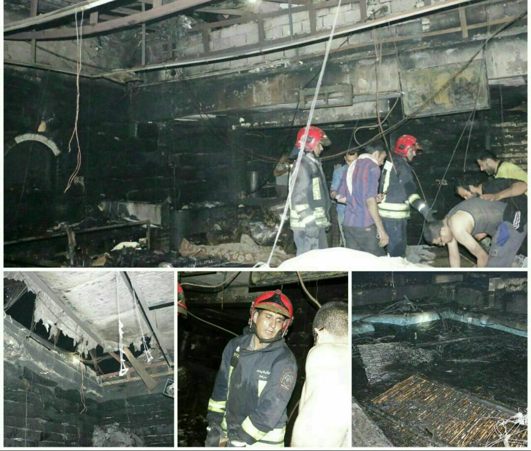 اسامی کشته ها و مصدومین حادثه آتش سوزی قهوه خانه نوراس اهواز