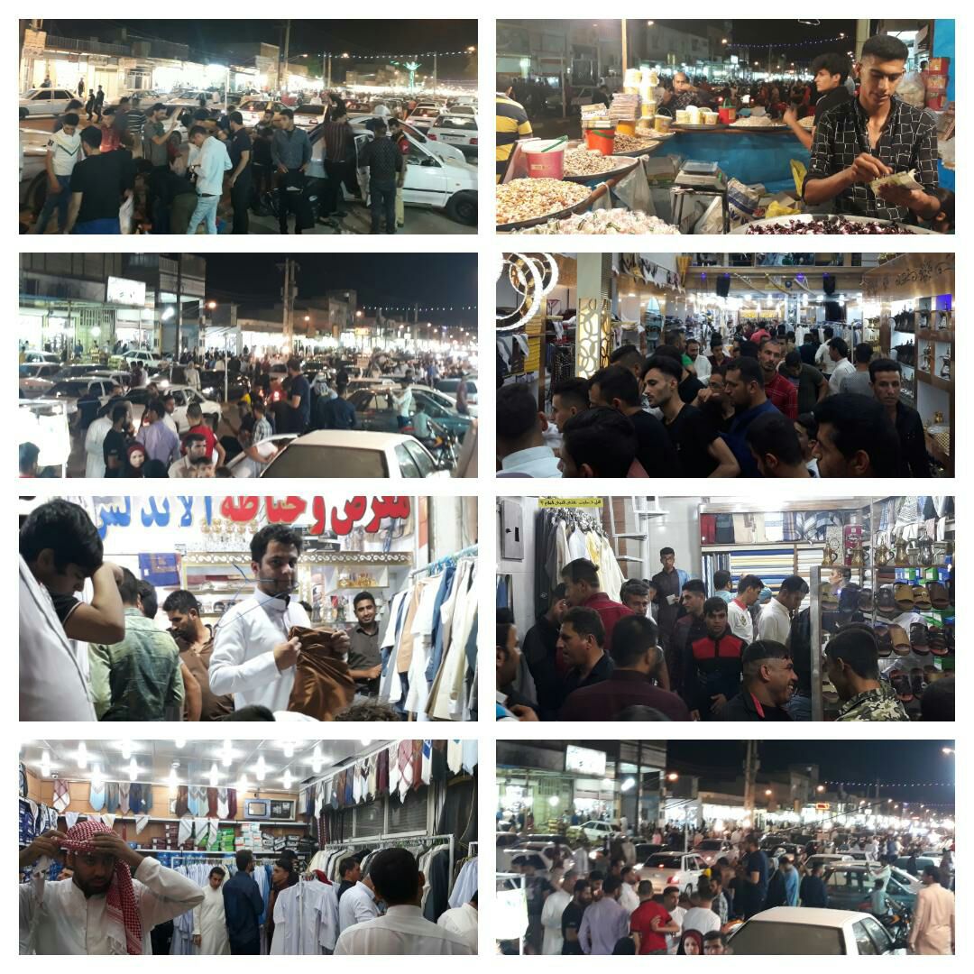 شب های بازار فرحانی کوی علوی  (الدایره) اهواز در آستانه عید فطر + تصاویر