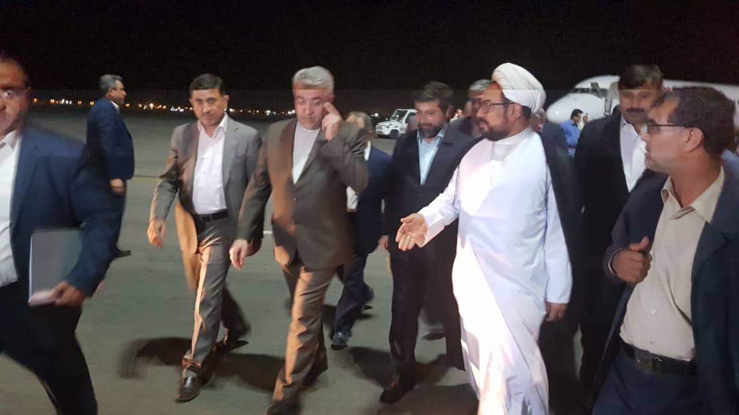 وزیر نیرو برای افتتاح خط لوله الغدیر وارد خوزستان شد
