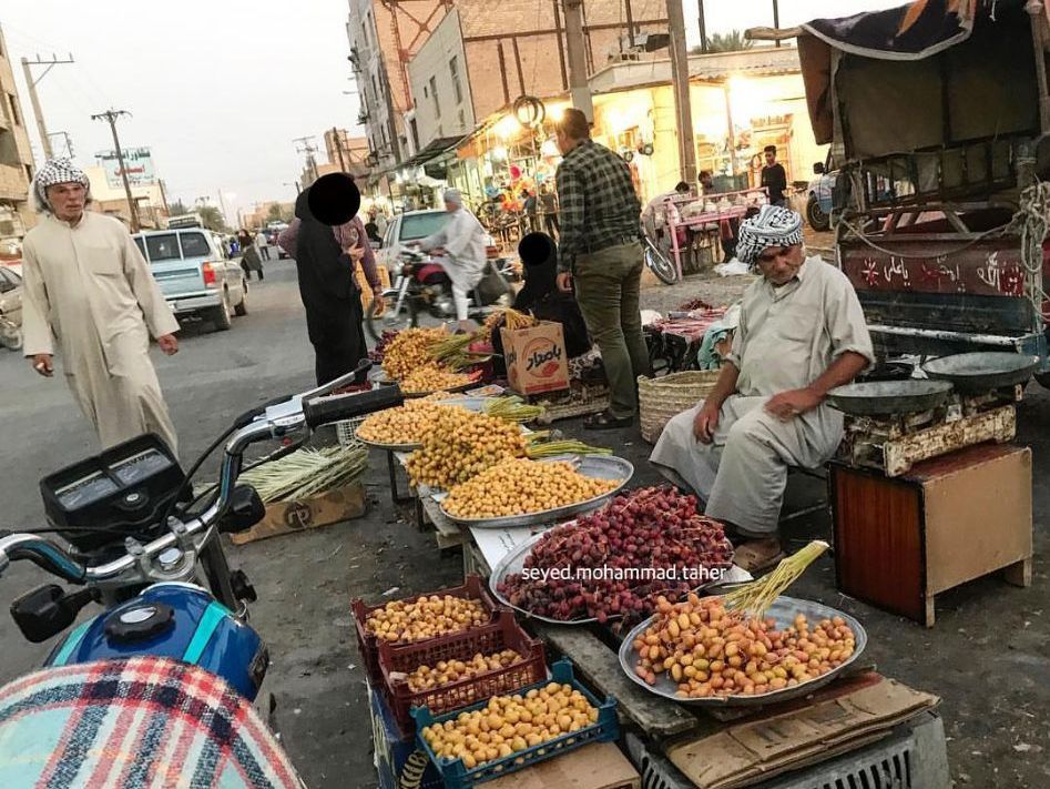 بازار روز “رطب” و “خارک” در شهر فلاحیه (شادگان) – خوزستان