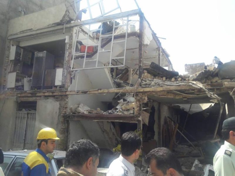 انفجار لوله گاز در تهرانپارس یک کشته و ۵ مصدوم برجای گذاشت