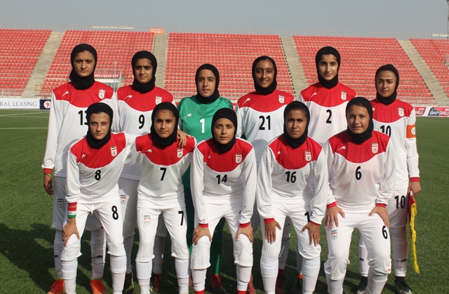 دختران فوتبال ایران، حریف ناشناخته را گلباران کردند