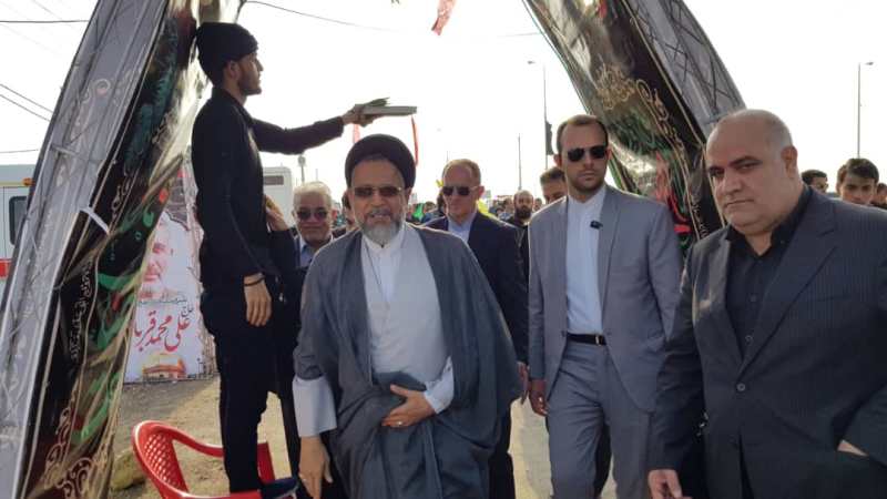وزیر اطلاعات از گذرگاه مرزی شلمچه در خوزستان بازدید کرد