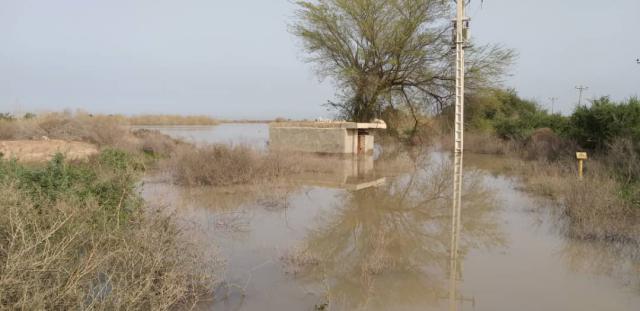 روستاهای بخش مرکزی اهواز در محاصره سیلاب رودخانه دز + تصاویر