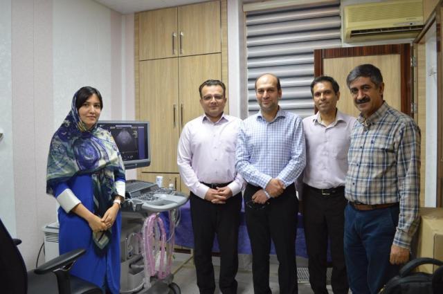 نصب و راه اندازی جدیدترین دستگاه اکوکاردیوگرافی در بیمارستان آپادانا اهواز
