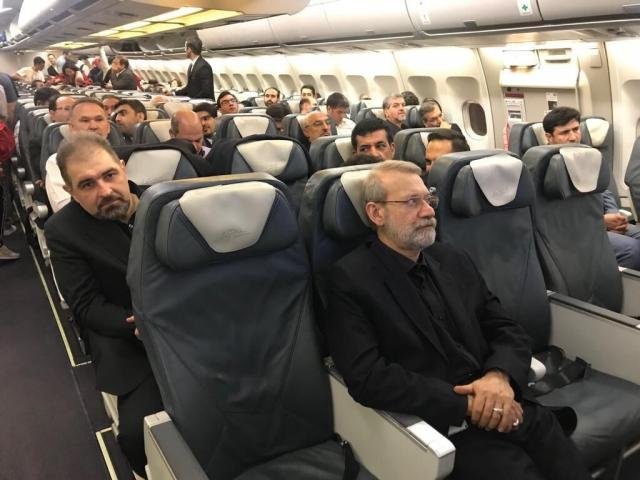 لاریجانی با پرواز عادی تهران را به مقصد بلگراد ترک کرد