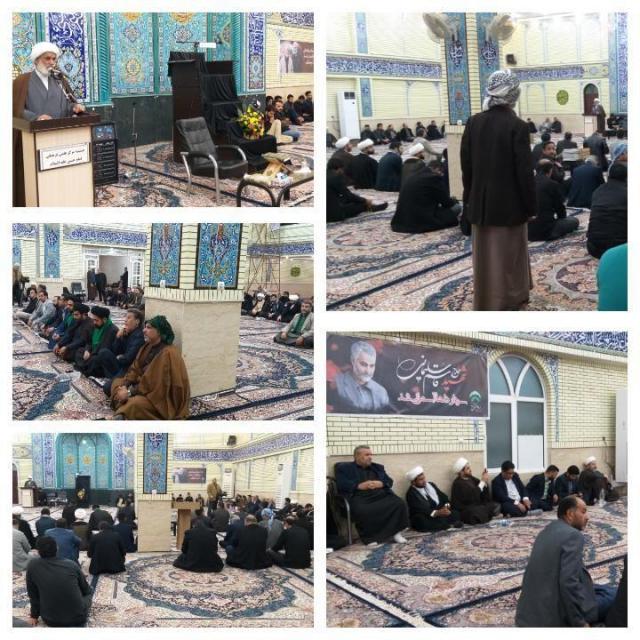 مراسم بزرگداشت یاد و خاطره سپهبد شهید سلیمانی در مرکز فرهنگی امام حسین (ع) اهواز برگزار شد