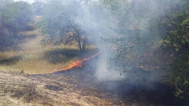 آتش‌سوزی جنگل خسرج در شهرستان حمیدیه مهار شد