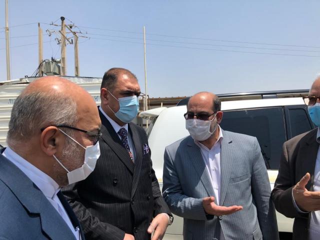 استاندار ذی‌قار عراق از پایانه تجاری شلمچه بازدید کرد