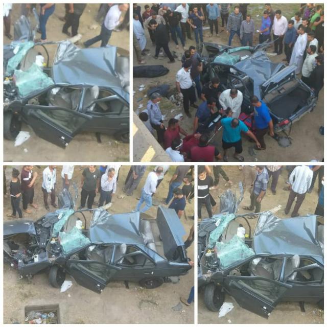 سقوط خودرو از پل شیبان ۳ کشته و ۲ مصدوم برجای گذاشت