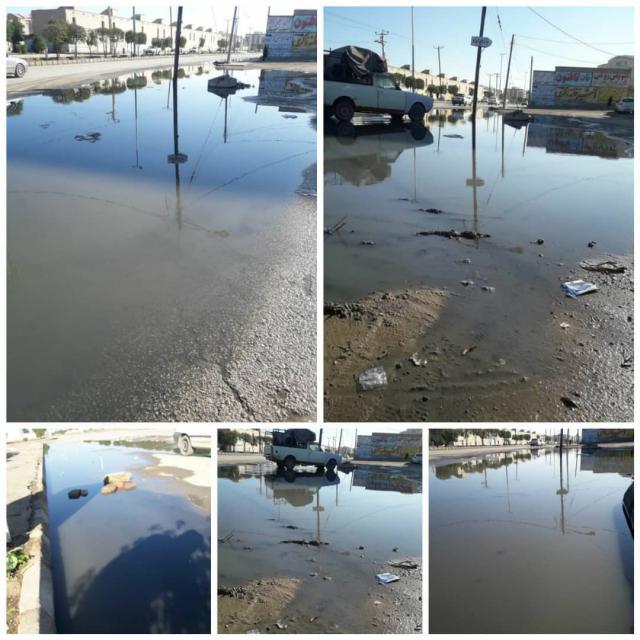 اهواز :کف هر خیابان به رنگ فاضلاب همراه بوی تعفن