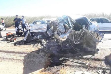 حادثه رانندگی در جاده خرمشهر – اهواز چهار کشته برجا گذاشت
