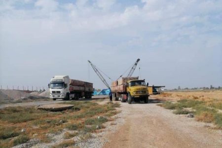 کارگاه ساخت پل ثابت دهستان عنافجه به ملاثانی جمع آوری شد