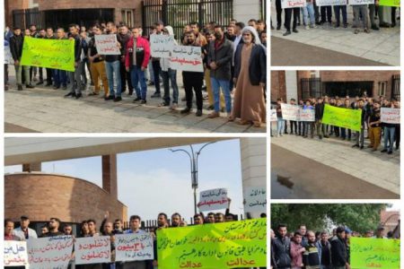 تجمع اعتراضی کارگران مرغداری‌های اهواز : حقوق ما را براساس مصوبه شورای عالی کار پرداخت کنید