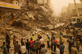 گزارش تصویری عصرما از حادثه دلخراش ریزش ساختمان ۱۰ طبقه متروپل – آبادان
