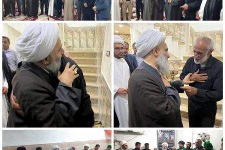 آیت الله فرحانی به دیدار خانواده های جانباختگان حادثه متروپل در مینوشهر و جزیره صلبوخ آبادان رفت