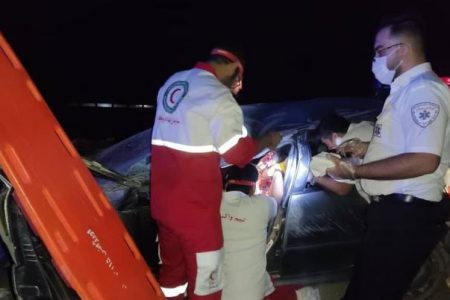 واژگونی خودرو در محور اهواز – ماهشهر یک کشته بر جا گذاشت