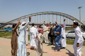 گزارش تصویری معایده مردم اهواز در عید فطر ۱۴۰۲