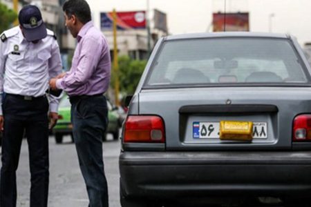 توقیف وسایل نقلیه پلاک مخدوش و فاقد پلاک در آبادان