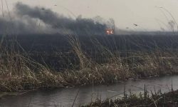 دود آتش هور العظیم ، آسمان اهواز و شهرهای غربی خوزستان را فراگرفت