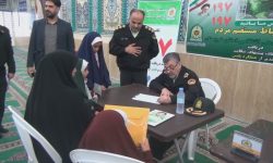 دیدار مردمی فرمانده انتظامی خوزستان در مسجد امام خمینی (ره) کیانشهر اهواز