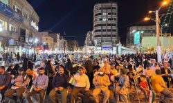 تجمع اهوازی‌ها در حمایت از حمله موشکی سپاه پاسداران