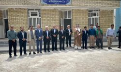 افتتاح هنرستان زنده یاد حاج حسن حمادی در روستای سادات آبادان
