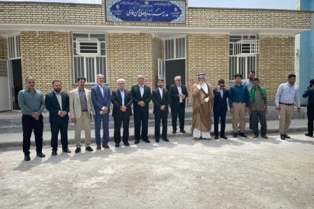 افتتاح هنرستان زنده یاد حاج حسن حمادی در روستای سادات آبادان